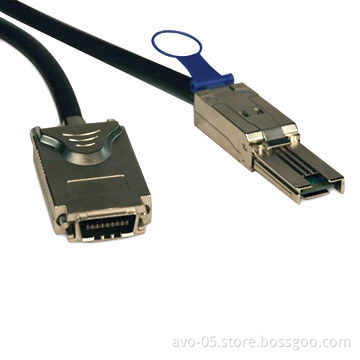 SAS Cable, External SAS Cable - 4 Lane - mini-SAS (SFF-8088) to 4xInfiniband (SFF-8470)